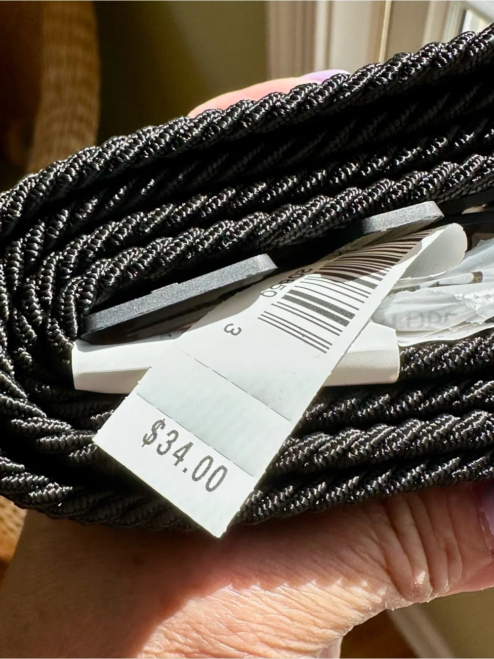 Mens Brand New Dockers Black Leather Stretch  Belt